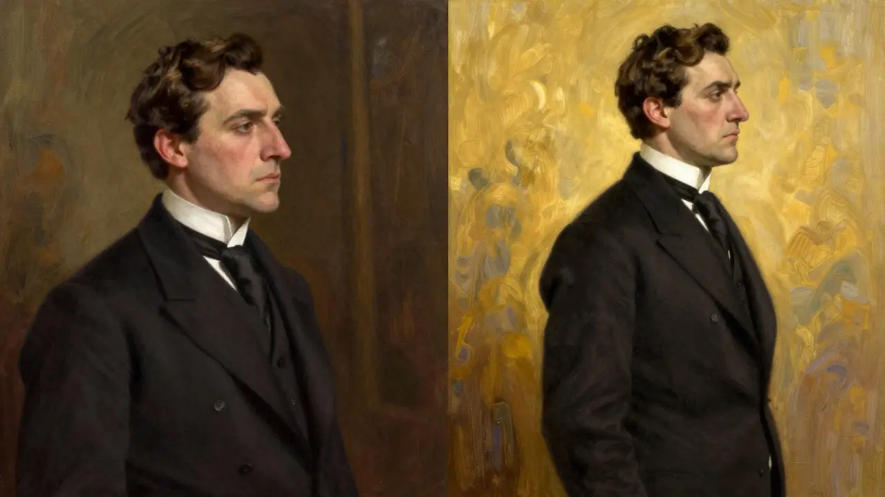 Диptyх: до и после контурной пластики носа — профиль стал симметричным и изящным.