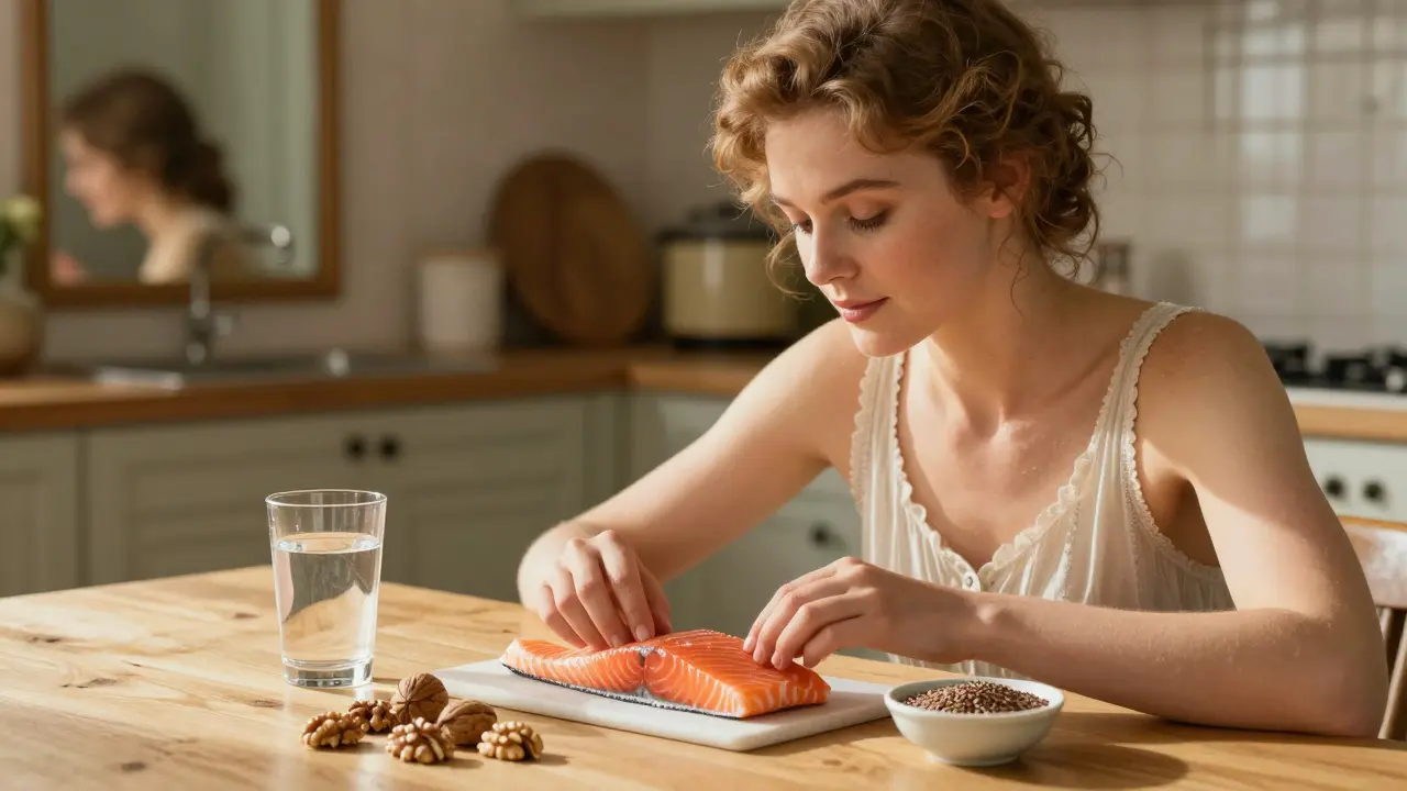 Как питаться для здоровья кожи тела: жирные кислоты и вода