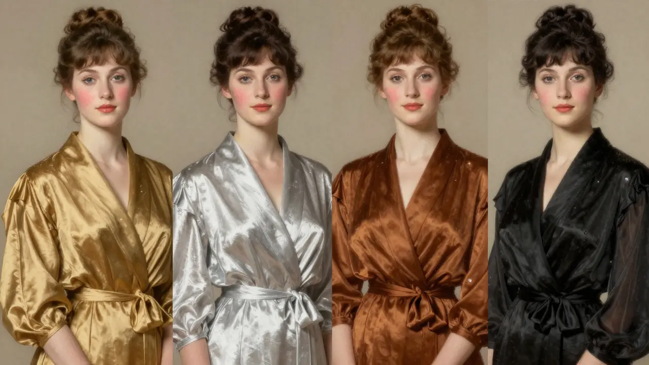 Четыре женщины, представляющие четыре цветотипа: Весна, Лето, Осень, Зима, в гармоничных тонах