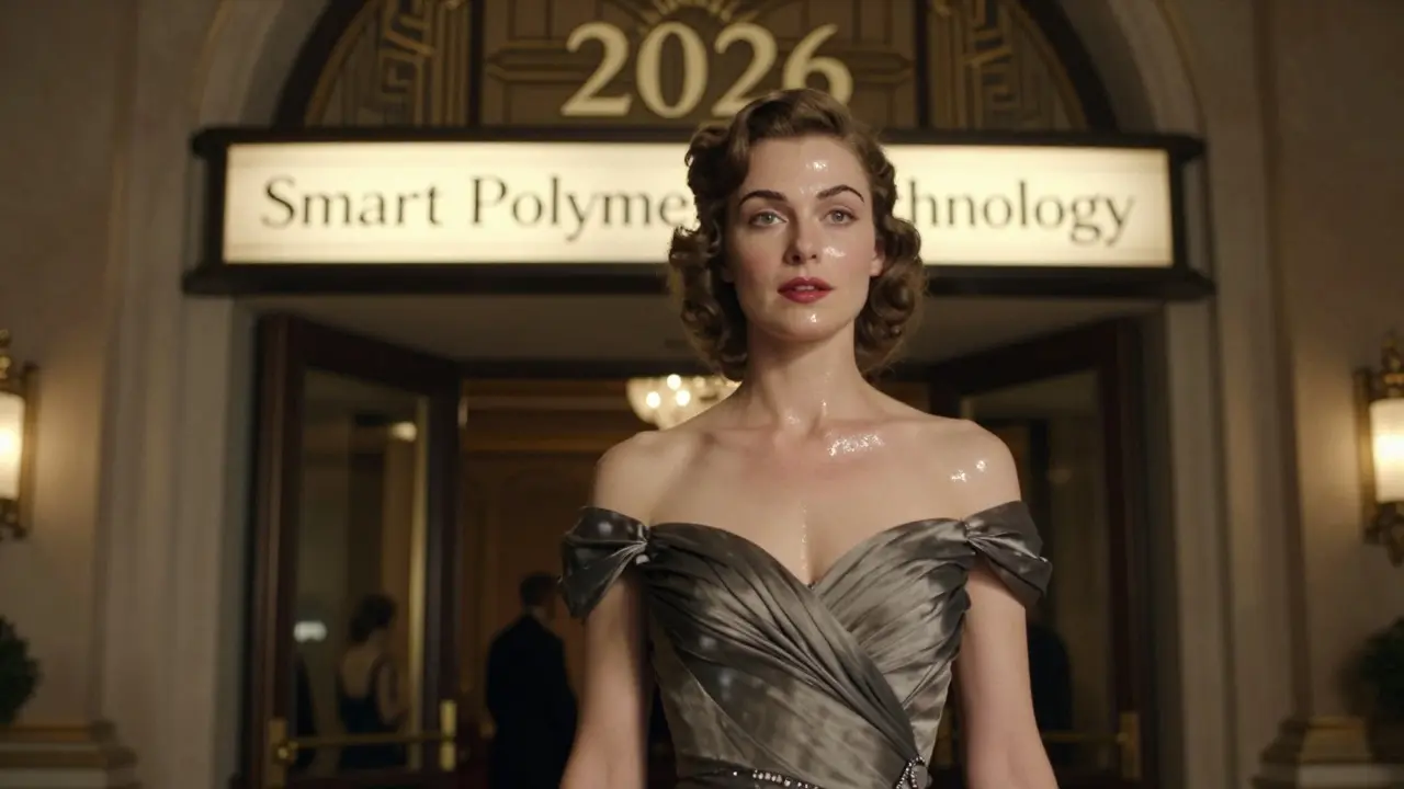 Женщина в вечернем платье с идеально уложенными бровями, подчеркнутыми технологией 2026 года, без эффекта наклейки.